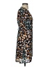 Blue Rain 100% Polyester Print Teal Casual Dress Size S - photo 4