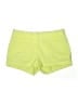 J.Crew 100% Cotton Solid Yellow Green Shorts Size 4 - photo 1