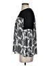 MICHAEL Michael Kors Floral Black Silver Long Sleeve Blouse Size S - photo 5