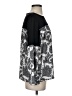 MICHAEL Michael Kors Floral Black Silver Long Sleeve Blouse Size S - photo 4