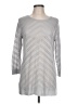Van Heusen 100% Acrylic Chevron-herringbone Silver Pullover Sweater Size L - photo 1