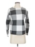 Jones & Co Checkered-gingham Silver Pullover Sweater Size S - photo 1