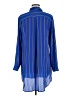 Como Vintage 100% Polyester Stripes Blue Long Sleeve Blouse Size M - photo 2
