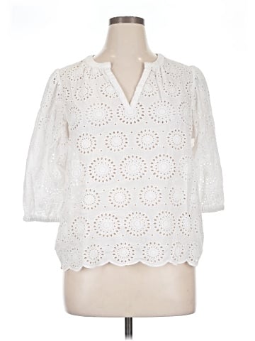 On 34th 3/4 Sleeve Blouse (view 1)