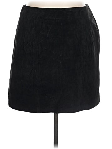 WINLIT Faux Leather Skirt (view 1)