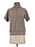 Elie Tahari Gray Short Sleeve Turtleneck Size S - photo 1