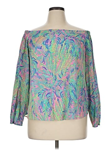 Lilly Pulitzer Long Sleeve Silk Top (view 1)