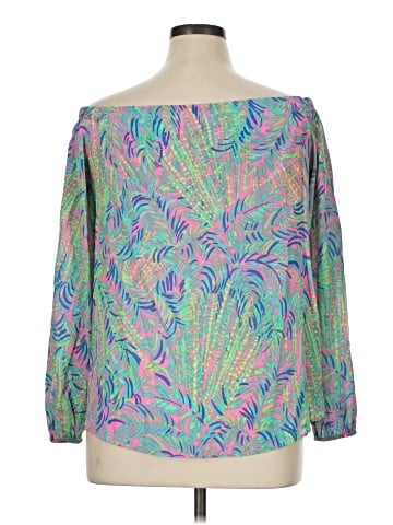Lilly Pulitzer Long Sleeve Silk Top (view 2)