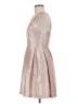 Gianni Bini Metallic Silver Cocktail Dress Size M - photo 5