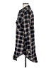 Sanctuary Plaid Black Long Sleeve Button-Down Shirt Size M - photo 5