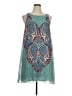 Max Studio 100% Polyester Paisley Teal Casual Dress Size XL - photo 1