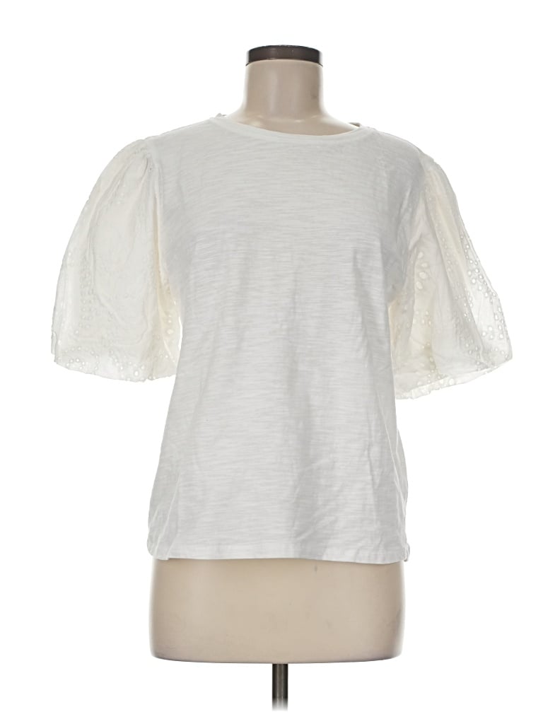 Pre-owned Wishlist Short Sleeve T-shirt In Ivory