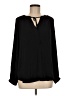 Nine West 100% Polyester Black Long Sleeve Blouse Size M - photo 1