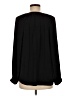 Nine West 100% Polyester Black Long Sleeve Blouse Size M - photo 2