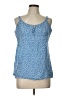 Faded Glory Blue Sleeveless Blouse Size 12 - photo 1