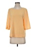 DKNYC 100% Polyester Yellow 3/4 Sleeve Top Size S - photo 1