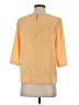 DKNYC 100% Polyester Yellow 3/4 Sleeve Top Size S - photo 2