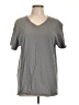 George 100% Cotton Gray Short Sleeve Top Size L - photo 1