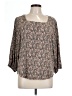 LC Lauren Conrad Gray 3/4 Sleeve Blouse Size L - photo 1