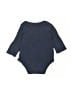 Hb 100% Cotton Graphic Blue Long Sleeve Onesie Size 0-3 mo - photo 2