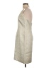 M David Meister 100% Polyester Chevron-herringbone Silver Cocktail Dress Size 10 - photo 5