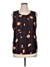 CAbi 100% Polyester Brown Sleeveless Blouse Size XL - photo 1