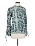 Porridge Teal Long Sleeve Blouse Size Sm (1) - photo 1