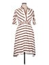 Maje Stripes White Casual Dress Size XL (4) - photo 1