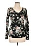rue21 Floral Black Pullover Sweater Size L - photo 1