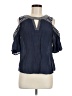 Mine Blue Short Sleeve Blouse Size M - photo 1