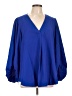 Andree by UNIT Blue 3/4 Sleeve Blouse Size L - photo 1