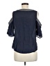 Mine Blue Short Sleeve Blouse Size M - photo 2