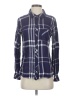 Rails 100% Rayon Plaid Blue Long Sleeve Button-Down Shirt Size S - photo 1