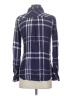 Rails 100% Rayon Plaid Blue Long Sleeve Button-Down Shirt Size S - photo 2