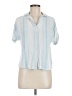Thread & Supply Blue Short Sleeve Blouse Size M - photo 1