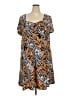 Kim Rogers Paisley Brown Casual Dress Size 3X - photo 1