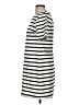 Old Navy Stripes White Casual Dress Size M - photo 5