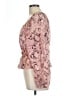 Steve Madden 100% Polyester Animal Print Snake Print Pink Long Sleeve Blouse Size L - photo 5