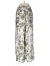IRO 100% Viscose Paisley Silver Casual Pants Size EU (FR) 40 / US 8 - photo 2