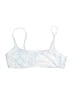 Xhilaration Silver White Swimsuit Top Size L - photo 1
