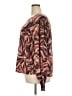 Democracy Print Brown Pullover Sweater Size 3X - photo 5