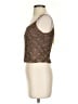 Carmen Marc Valvo Brown Sleeveless Top Size S - photo 5