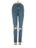 Topshop Hearts Blue Jeans Size 25 waist - photo 1