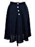 Penelope Solid Blue Formal Skirt Size 16 - photo 1