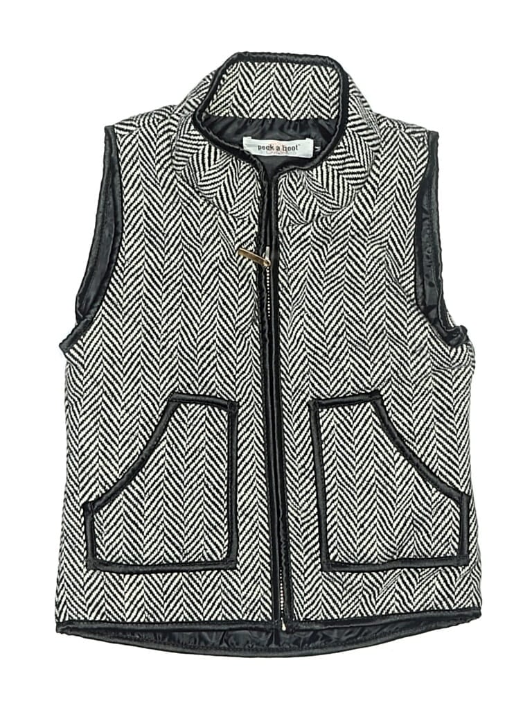 Pre-owned Assorted Brands Kids' Sleeveless Top Gray Collared Neckline Tops