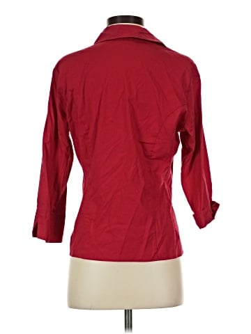 Riders by Lee 3/4 Sleeve Button-Down Shirt (view 2)