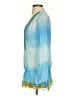 Hale Bob Blue 3/4 Sleeve Blouse Size S - photo 5