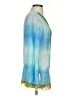Hale Bob Blue 3/4 Sleeve Blouse Size S - photo 4