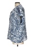 Fred David Tropical Blue Short Sleeve Blouse Size L - photo 5