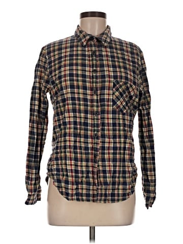 WAYF Long Sleeve Button-Down Shirt (view 1)